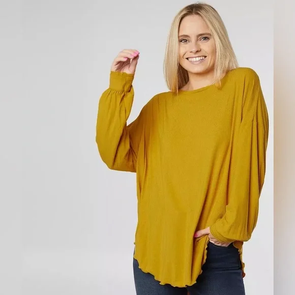 NWT, Free People, Shimmy Shake Top, Tunic, Oversized, Open Back, Size M - Picture 2 of 9